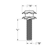 drawing of Male Heavy Duty Tube Connector